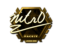 nitr0 (Gold) CS2 Sticker
