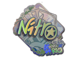 nitr0 (Holo) CS2 Sticker