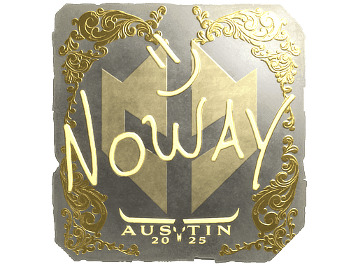 noway (Gold) CS2 Sticker