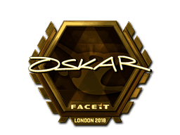 oskar (Gold) CS2 Sticker