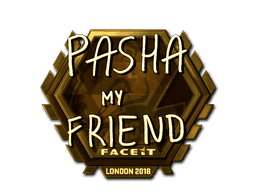 pashaBiceps (Gold) CS2 Sticker