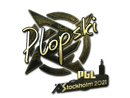 Plopski (Gold) CS2 Sticker