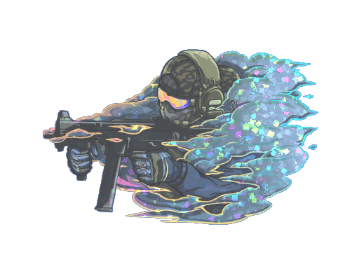 Pushing Smokes (Glitter) CS2 Sticker
