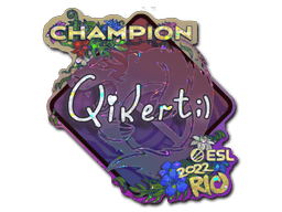 qikert (Glitter, Champion) CS2 Sticker