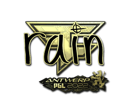 rain (Gold) CS2 Sticker