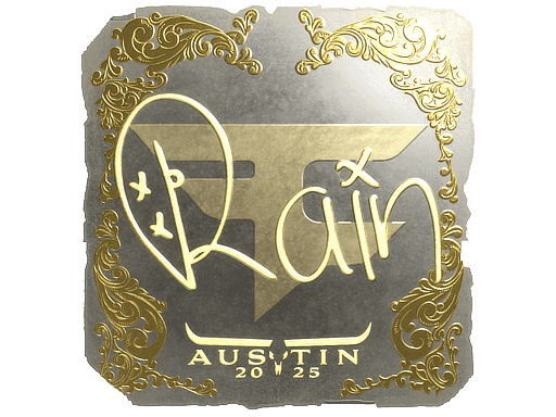 rain (Gold) CS2 Sticker