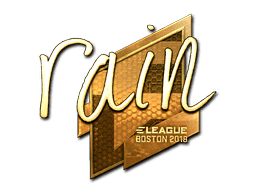 rain (Gold) CS2 Sticker