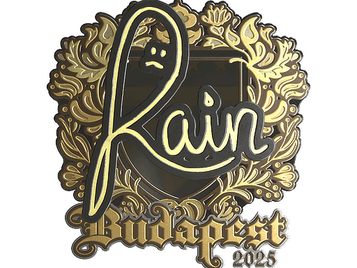 rain (Gold) CS2 Sticker