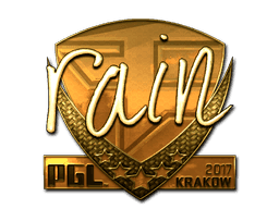 rain (Gold) CS2 Sticker