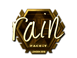 rain (Gold) CS2 Sticker