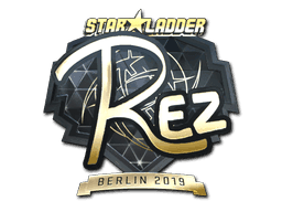 REZ (Gold) CS2 Sticker
