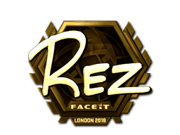 REZ (Gold) CS2 Sticker