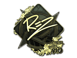 REZ (Gold) CS2 Sticker