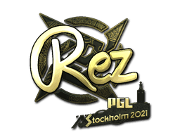 REZ (Gold) CS2 Sticker