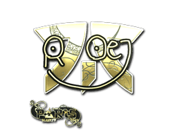 roeJ (Gold) CS2 Sticker