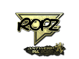 ropz (Gold) CS2 Sticker