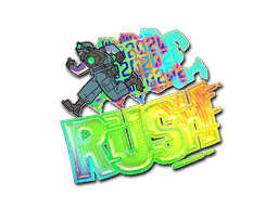 Rush 4x20 (Holo) CS2 Sticker
