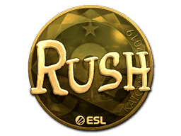 RUSH (Gold) CS2 Sticker