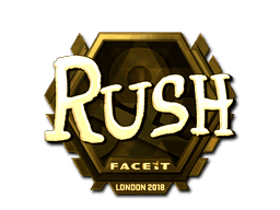 RUSH (Gold) CS2 Sticker