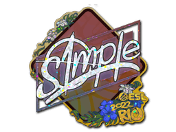 s1mple (Glitter) CS2 Sticker