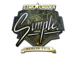 s1mple (Gold) CS2 Sticker