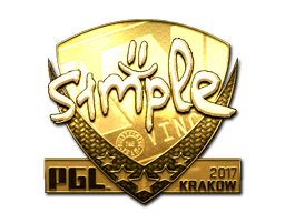 s1mple (Gold) CS2 Sticker
