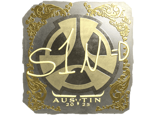 s1n (Gold) CS2 Sticker