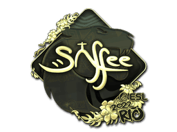 saffee (Gold) CS2 Sticker