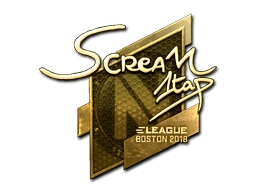 ScreaM (Gold) CS2 Sticker
