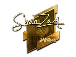 ShahZaM (Gold) CS2 Sticker