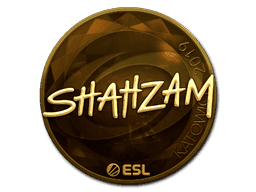 ShahZaM (Gold) CS2 Sticker