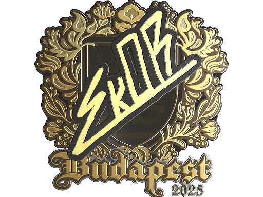 sk0R (Gold) CS2 Sticker