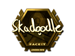Skadoodle (Gold) CS2 Sticker