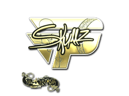 skullz (Gold) CS2 Sticker