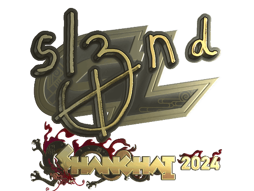 sl3nd (Gold) CS2 Sticker