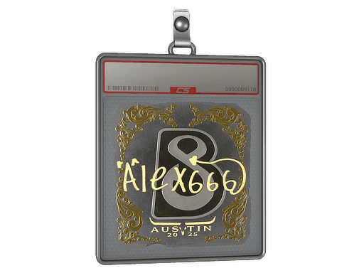 alex666 (Gold) CS2 Sticker