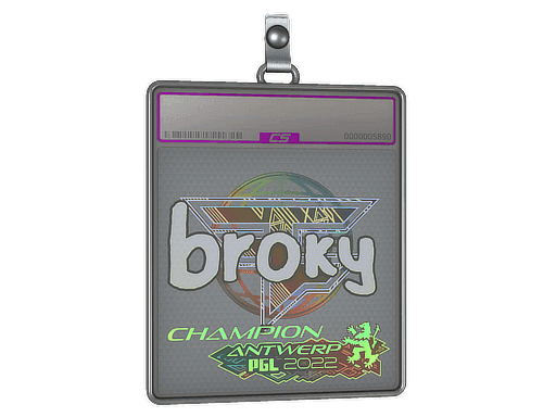 broky (Holo, Champion) CS2 Sticker