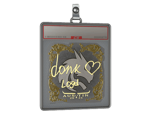 donk (Gold) CS2 Sticker