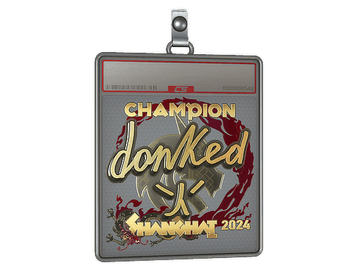 donk (Gold, Champion) CS2 Sticker