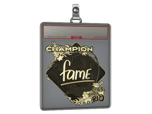 fame (Gold, Champion) CS2 Sticker