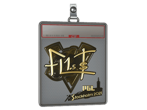FL1T (Gold) CS2 Sticker