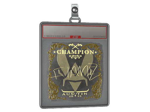 FlameZ (Gold, Champion) CS2 Sticker
