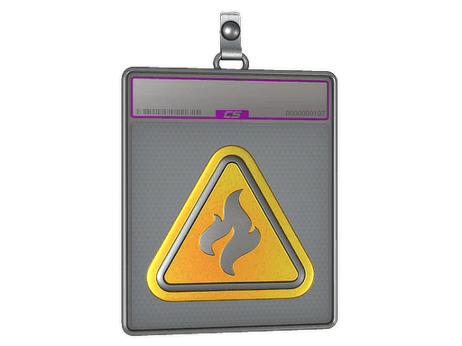 Flammable (Foil) CS2 Sticker