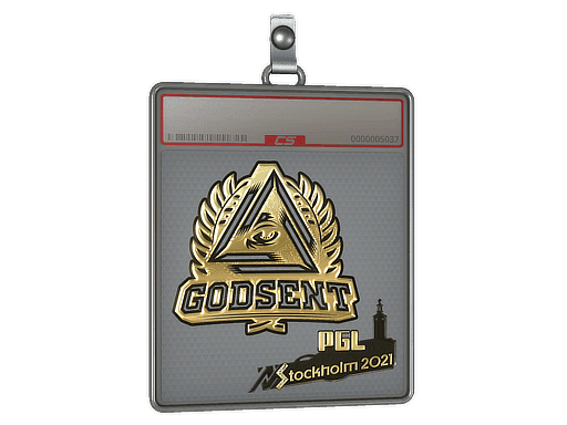 GODSENT (Gold) CS2 Sticker