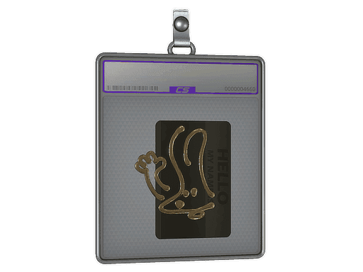 Hello FAMAS (Gold) CS2 Sticker