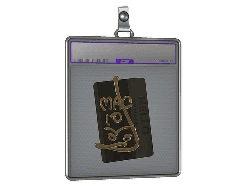 Hello MAC-10 (Gold) CS2 Sticker