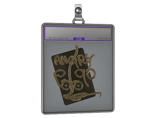 Hello P90 (Gold) CS2 Sticker