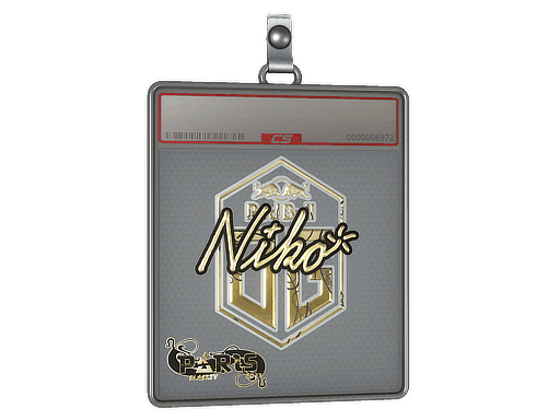 niko (Gold) CS2 Sticker