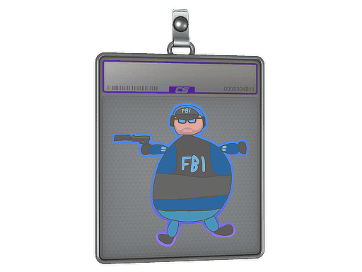 Poorly Drawn FBI (Holo) CS2 Sticker