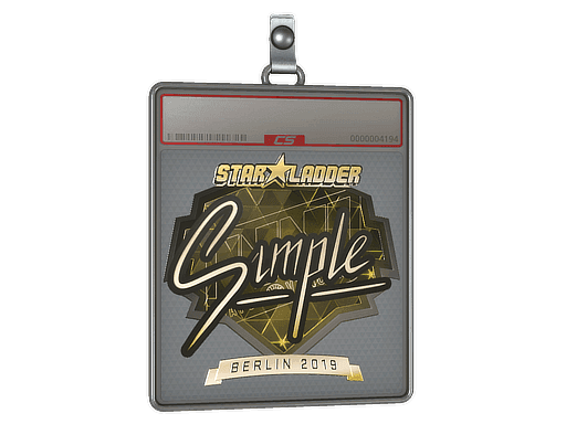 s1mple (Gold) CS2 Sticker